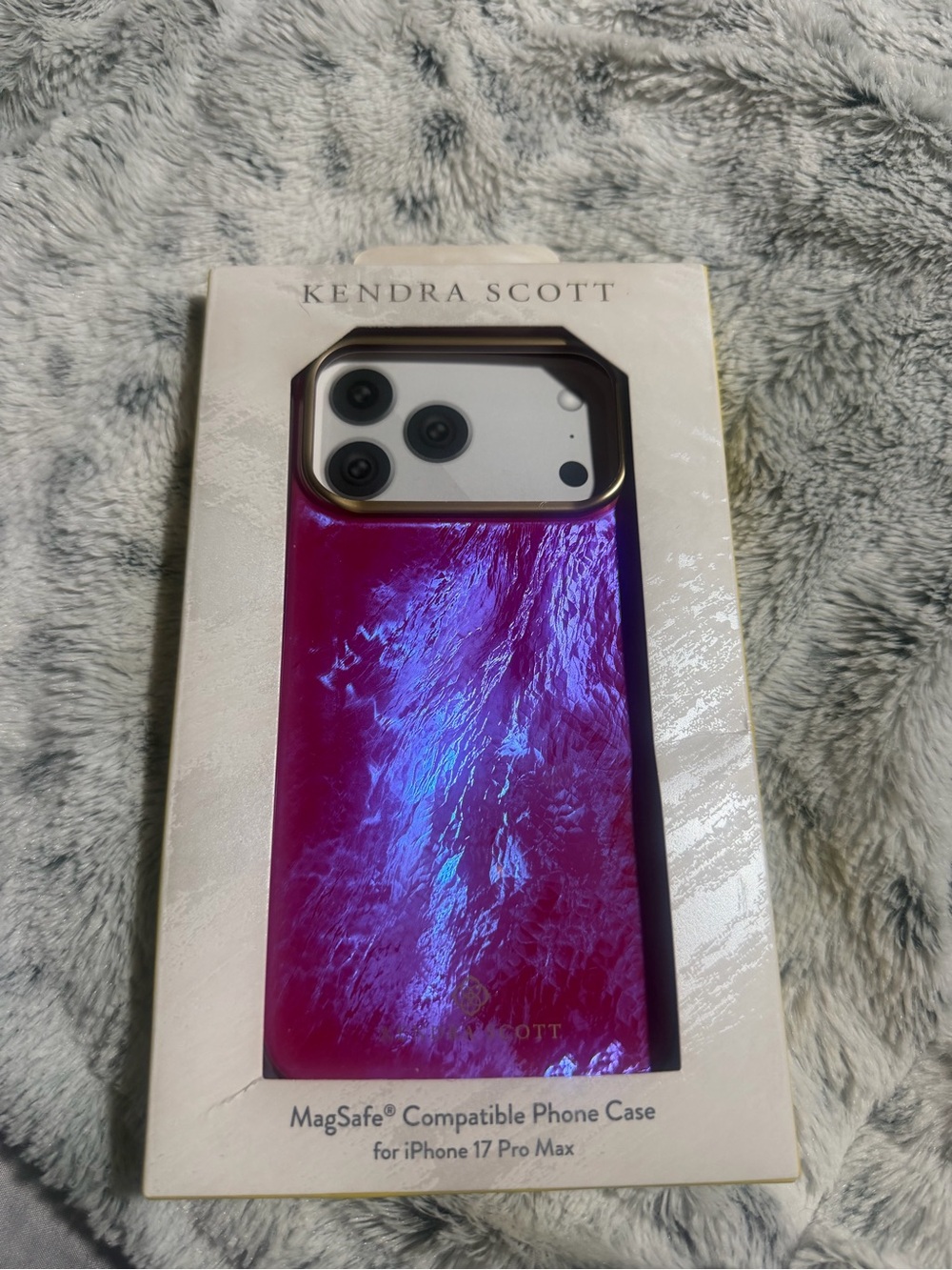 Kendra Scott Iridescent Pink and Blue MagSafe Phone Case